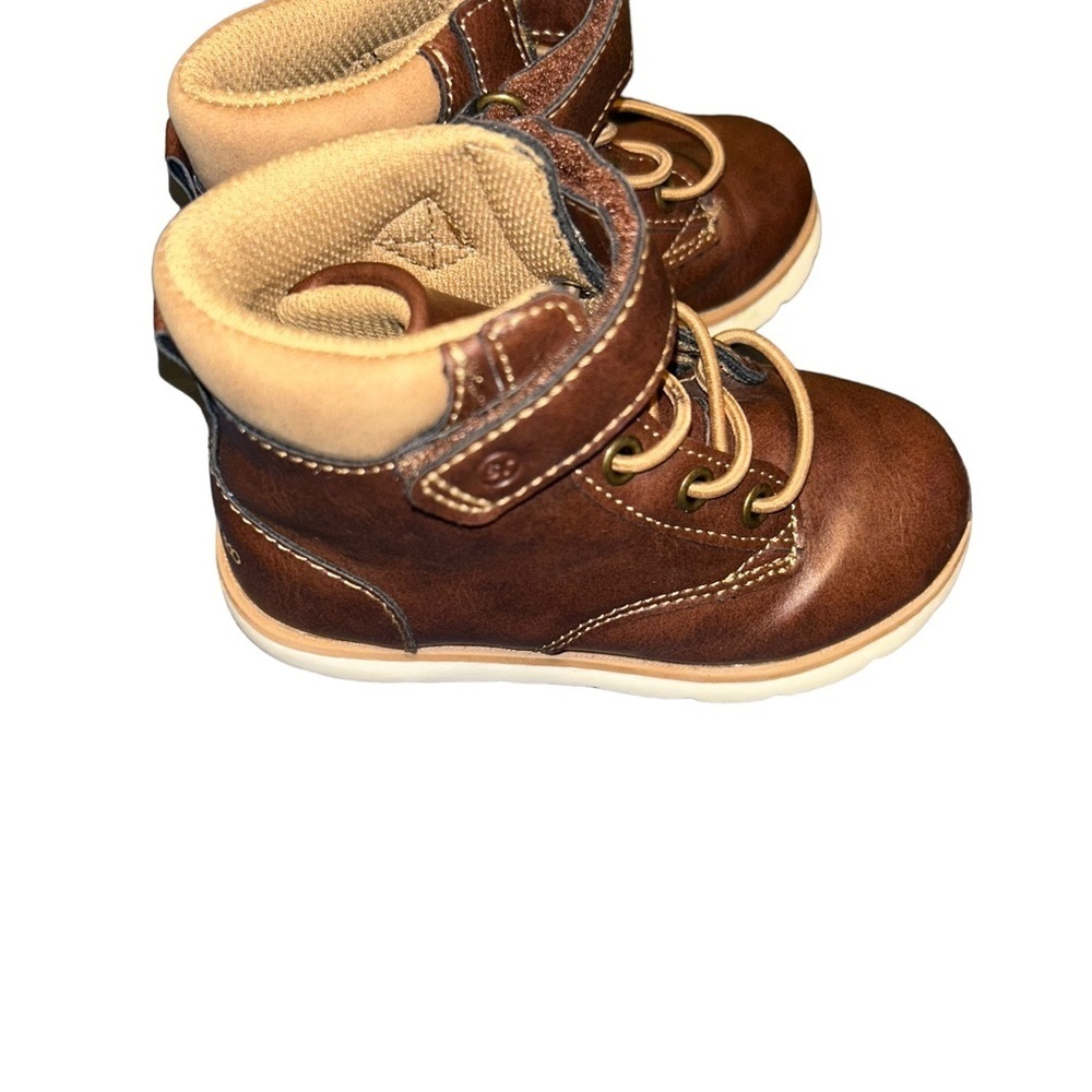 Stride Rite 360 Boys Jack Fashion Boot Brown booties toddler size 7 Walker